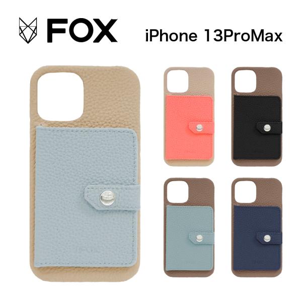 iPhone 13Pro Max  FOX  �t�H�b�N�X  POCKET WRAP CASE 2-TONE �X�}�z�P�[�X �A�C�t�H���P�[�X ���U�[ �P�[�X �{�v �J�[�h����