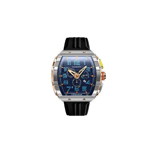 Nubeo メンズ 49mm マゼラン レトログラード クロンゴラフ 腕時計 