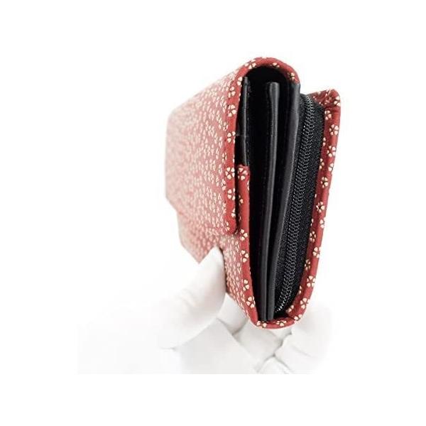 Inden Ya 印伝 財布 長財布 レディース 小桜 女性用 2310 送料無料激安祭 赤 白