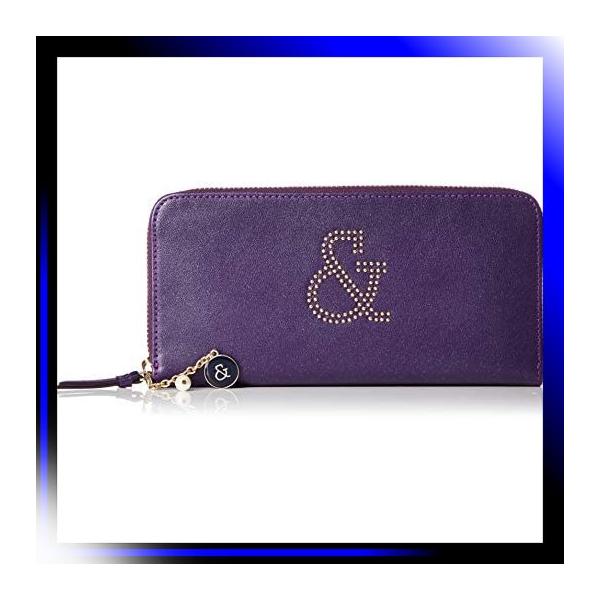パープル ピンキーアンドダイアン 長財布 財布 新作アイテム毎日更新 束入 ゴール 牛革