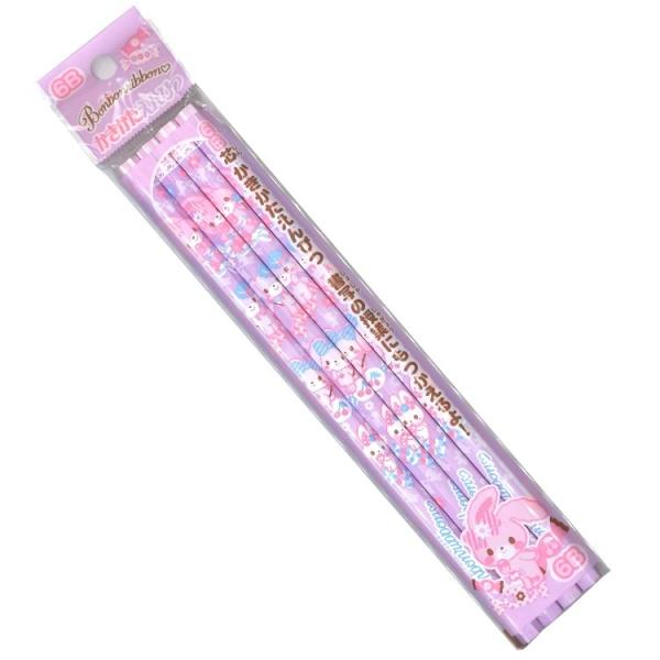 ラッピング不可 ぼんぼんりぼん かきかた鉛筆6ｂ 4本パック わくわく新学期 キャラクター雑貨 ラフラフ 通販 Paypayモール