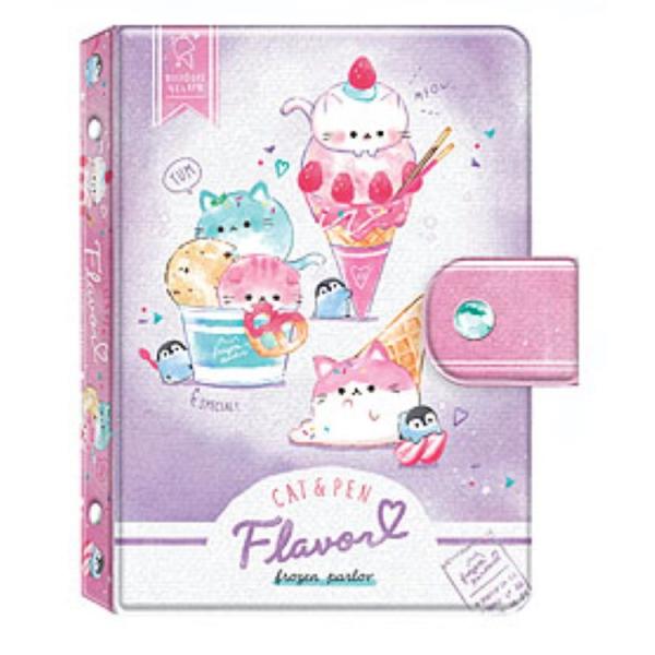 ねこぺんフレーバー マイ シールバインダー シール帳 ss Q Lia 12 15 8 2 5cm 女の子向け クーリア の最安値と通販店 購入可 サープラ