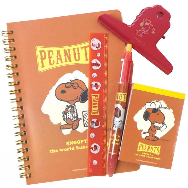41 福袋 スヌーピー 文具5点セット カラーセレクション レッド ラッピング不可 キャラクター雑貨 ラフラフ 通販 Paypayモール