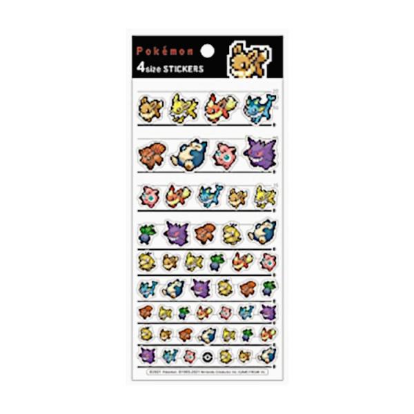 ポケットモンスター 4サイズステッカーズ イーブイ ピクセルアート