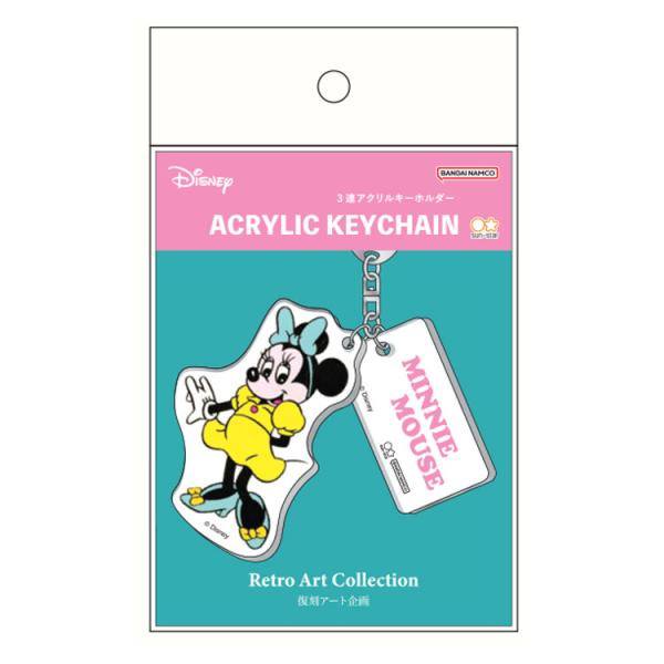ミニーマウス アクリルキーホルダー Retro Art Collection 722740
