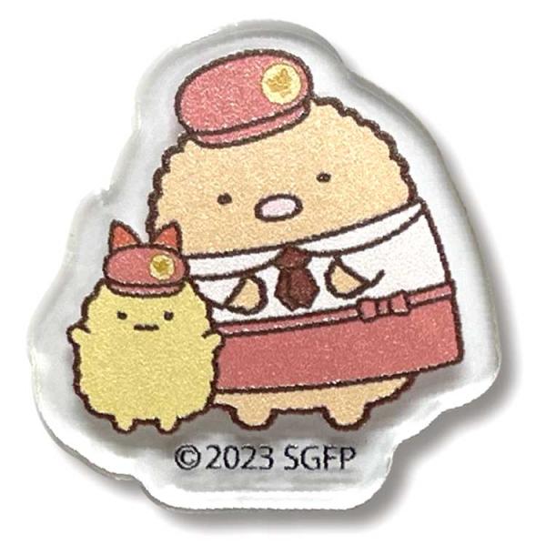 すみっコぐらし アクリルステッカー とんかつ＆えびふらいのしっぽ