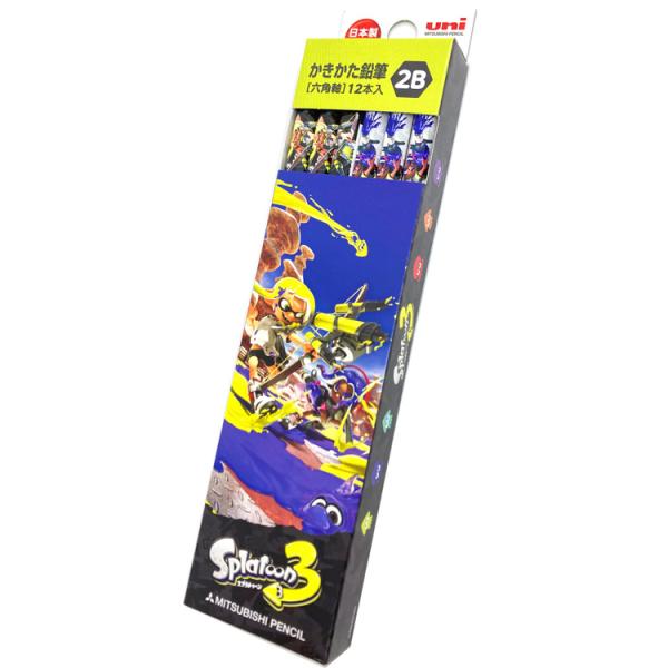 スプラトゥーン3 K56412B かきかた六角軸 2B鉛筆 1ダース12本 スプラトゥーン3 K56412B かきかた六角軸 2B鉛筆 1ダース12本