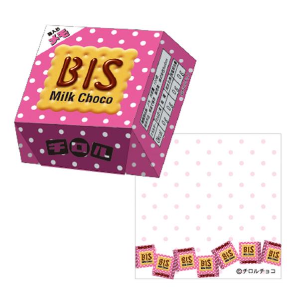 チロルチョコ 箱メモ ビス ピンク 509501 おやつマーケット