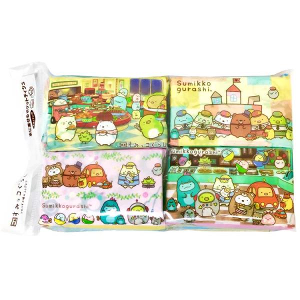 すみっコぐらし 水に流せるミニポケットティッシュ12P 映画すみっコ