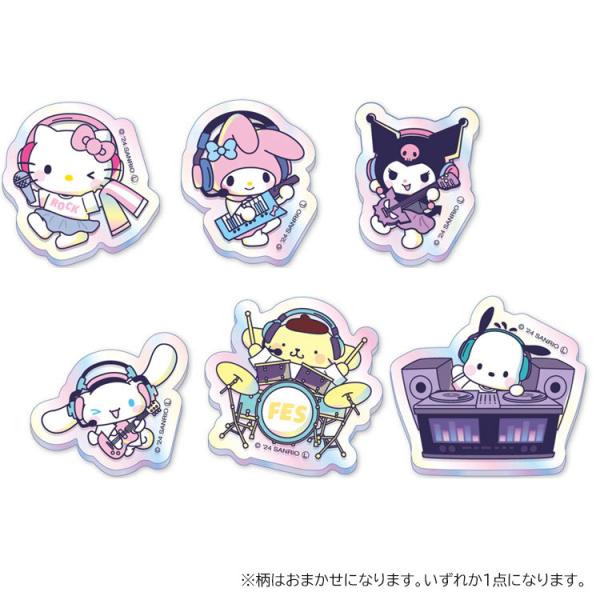 中身はランダム】サンリオキャラクターズ アクリルバッジ フェス