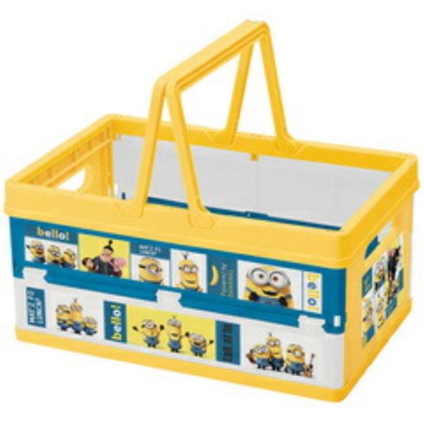 ［商品仕様］リビングや子供部屋のおもちゃなどの片付けや整理整頓に便利な折りたたみバスケットです。持ち運びに便利なWハンドル付き！使わない時は折りたたんでコンパクトに収納できます。同商品と積み重ねもOK！【サイズ】約390×255×185mm...