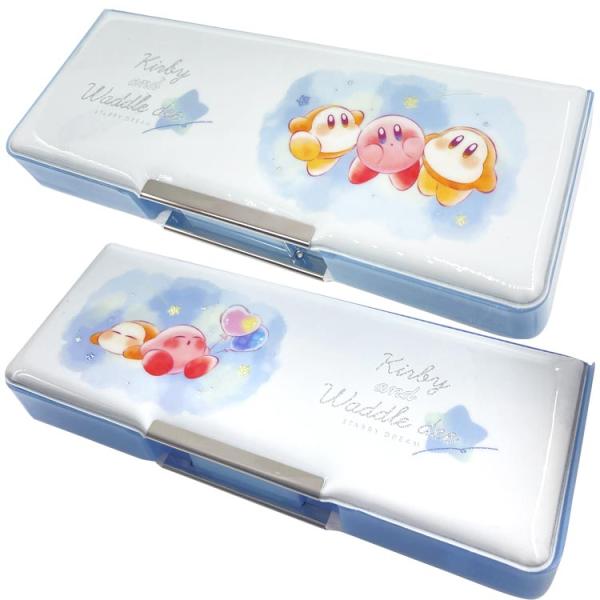 星のカービィ 両面開きペンケース STARRY DREAM ブルー 筆箱 ふでばこ