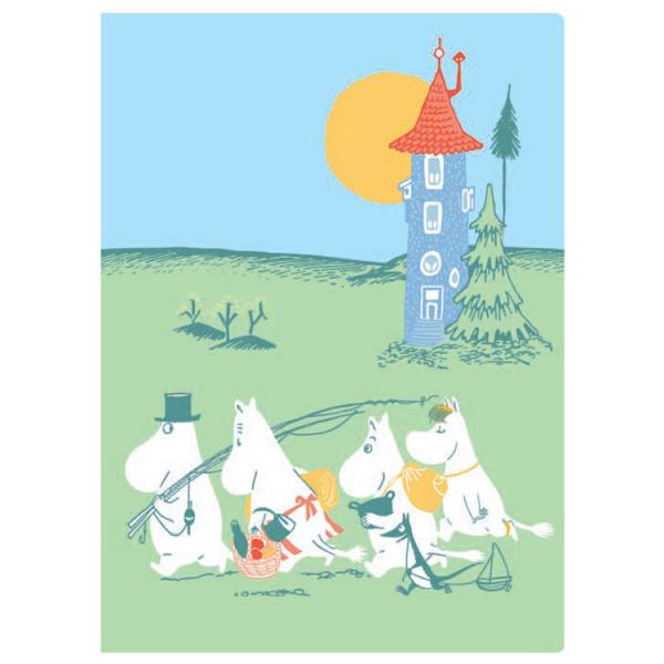 むーみんページ ムーミン A5ダブルファイル Mやしき 705996 MOOMIN : キャラクター雑貨