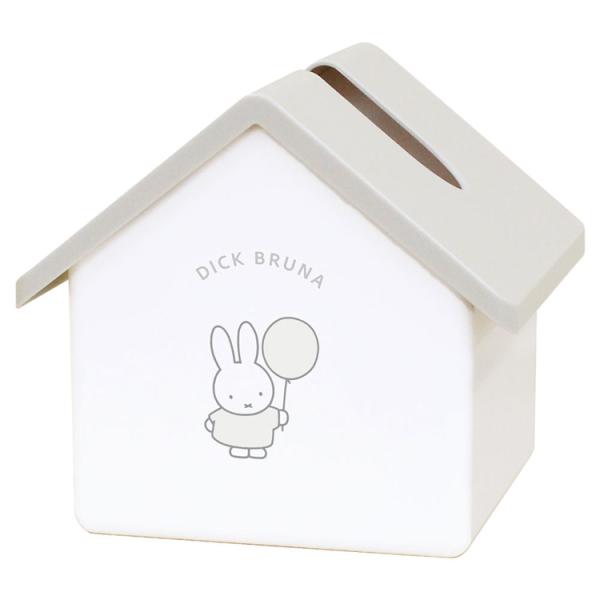 ミッフィー ハウス型ティッシュケース グレー 234028 miffy ディック