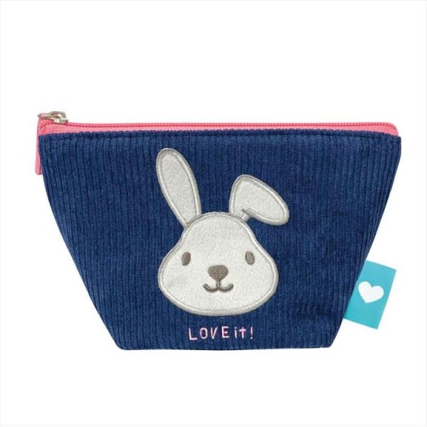 【新品未開封】 Natural lag コーデュロイポーチ ラッピー 船型ポーチ ネイビー コーデュロイ 568023 TBS