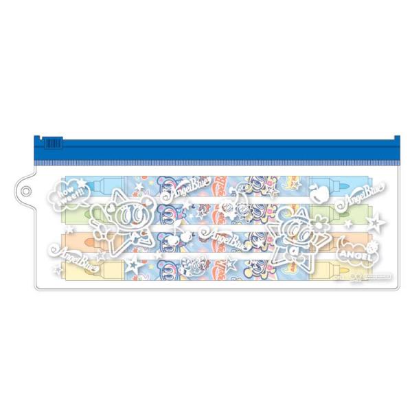 エンジェルブルー カラーペン4本セット ツインペン 4本 ケース入り