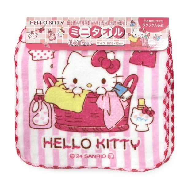 ハローキティ ミニタオル3P 894661 SANRIO サンリオ : キャラクター