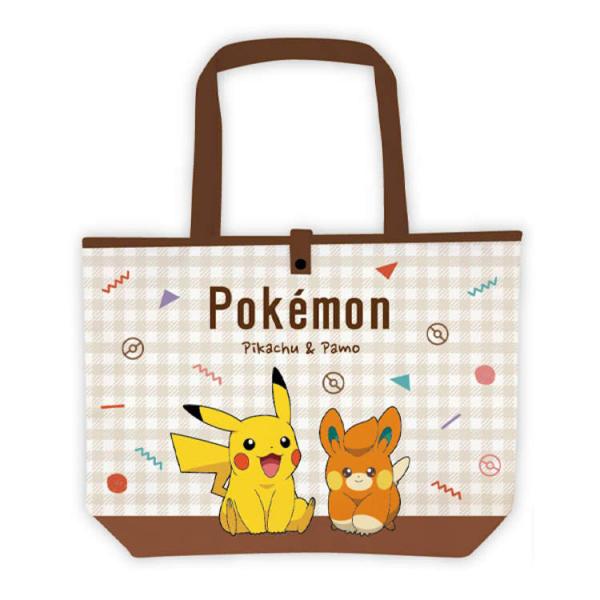 ポケットモンスター 折りたたみエコバッグ ピカチュウ&パモ コンパクト