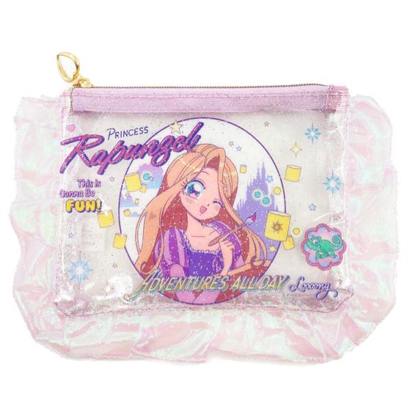 ディズニープリンセス フリル付クリアポーチ ラプンツェル 786865