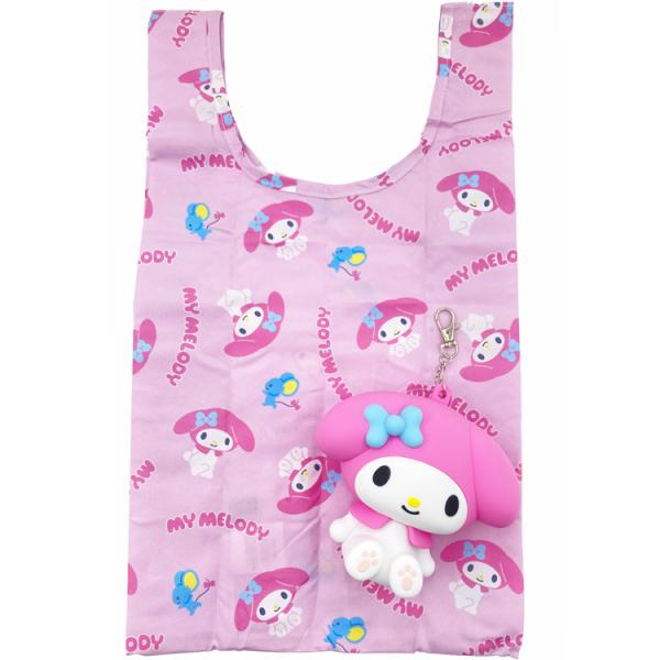 【未使用】マイメロディ バッグ　マイメロ　プリメロ　Sanrio マイメロディ ポーチ付きエコバッグ ソリッドマイメロ 926828 SANRIO