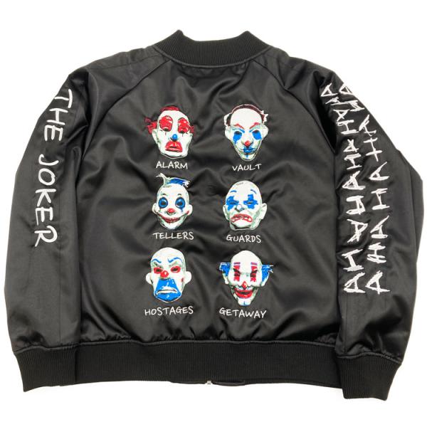 バットマン アウター スカジャン 3L ダークナイト ピエロ DCコミック キャラクター グッズ ダークナイト スカジャンL ピエロ 432916 DCコミックス : キャラクター