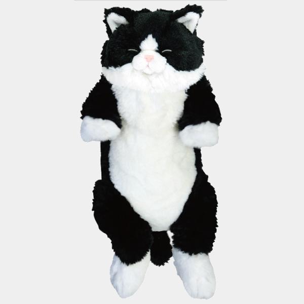 他サイト： ひざねこ すやすやぬいぐるみ ハチワレ 051281 猫 自然な重さの商品画像