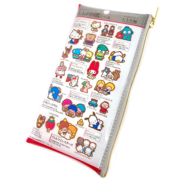 サンリオキャラクターズ 大人の図鑑クリアペンケース レトロ 242241