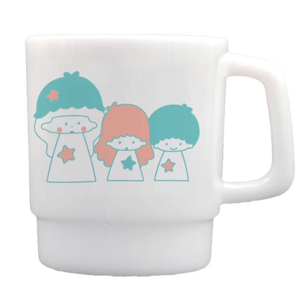 mizutama×サンリオキャラクターズ ペンスタンド リトルツインスターズ ペン立て 小物入れ マグカップ型 コップ 卓上 置物 793436