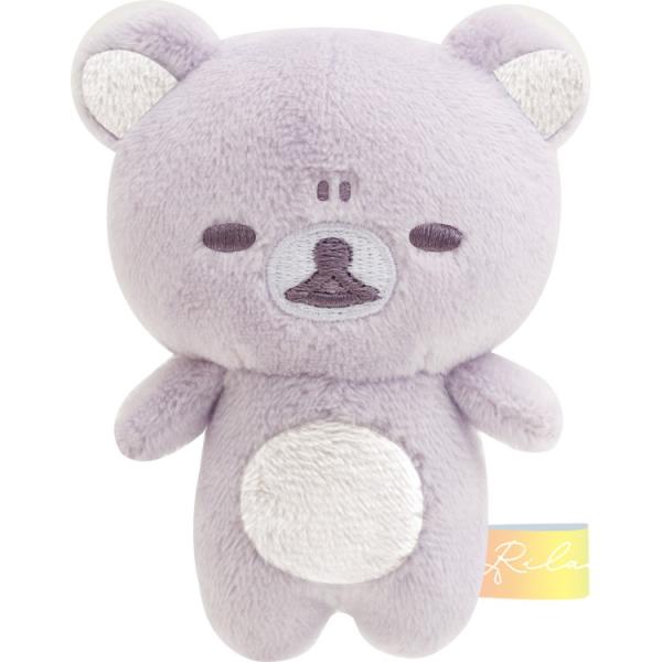 美品　リラックマストア限定　シャーベットリラックマ　紫　パープル　ぬいぐるみ リラックマ なないろてのりぬいぐるみ もやっとするときも リラックマ