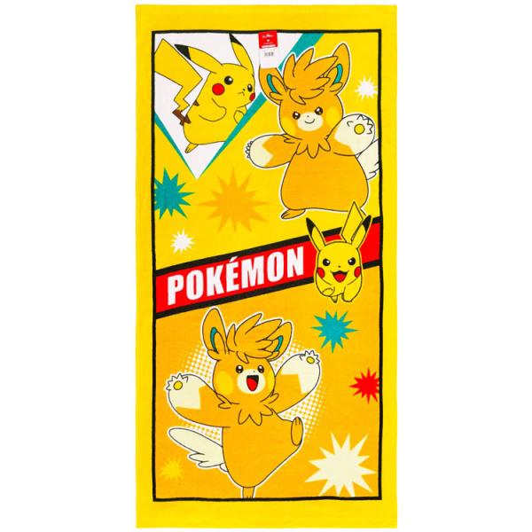 ポケットモンスター バスタオル 085546 ピカチュウ×パーモット pokemon