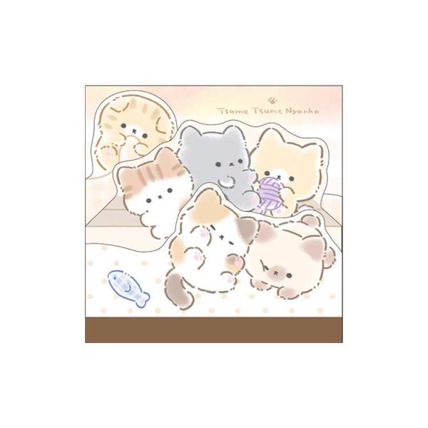 うちのねこちゃん ダイカットスクエアメモ つめつめにゃんこ めも メモ