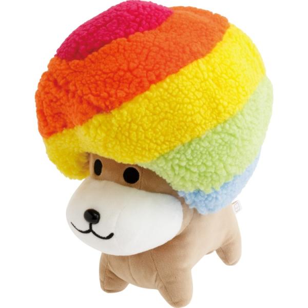 アフロ犬　ヘアーも変わる。ぬいぐるみ　新品　レア　サンエックス cast-shop_od04mv30001