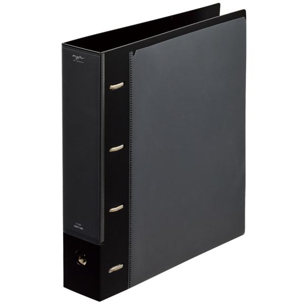 他サイト： myfa F3301-24 コレクションファイル ワイド A4 ジェットブラック 推し活 ミファ リヒトラブ LIHIT LAB.の商品画像