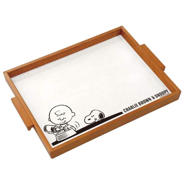 スヌーピー ウッドトレーL CB&SN 404685 75周年 PEANUTS