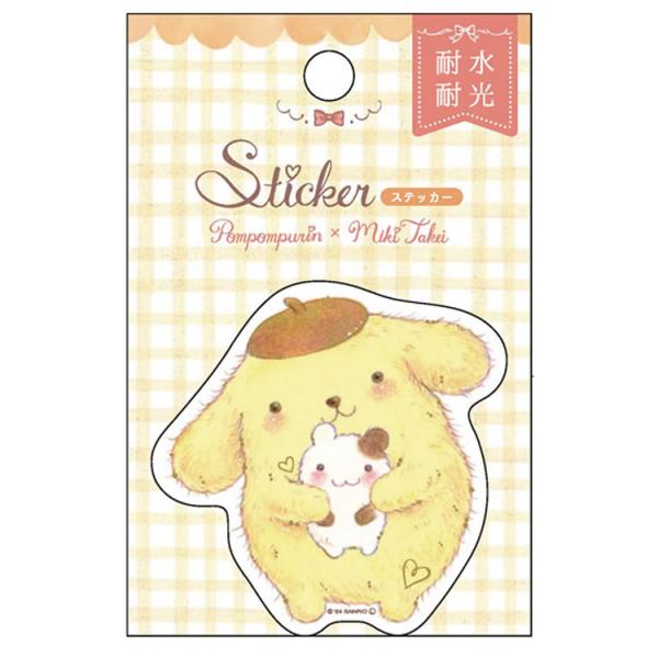 ポムポムプリン×たけいみき ステッカー ふわふわスフレ 840852 ポムポムプリン×たけいみき ステッカー ふわふわスフレ 840852