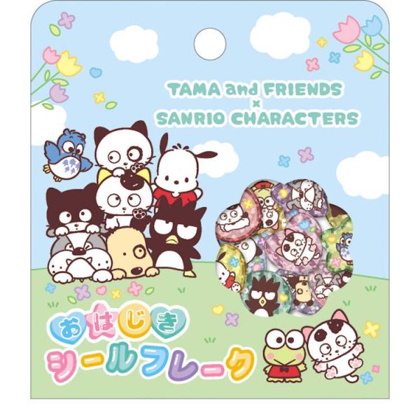 タマ&フレンズ×サンリオキャラクターズ おはじきシールフレーク