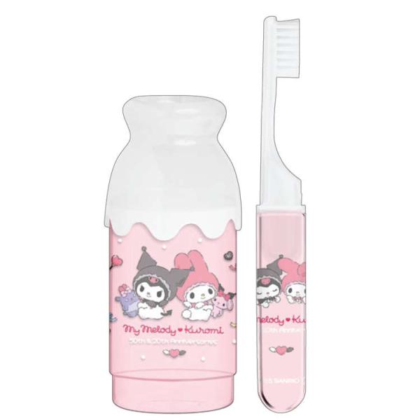 マイメロディ&クロミ ミルクびん型はみがきセット エンジェル
