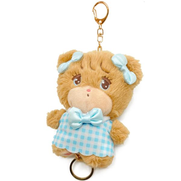 mikko illustrations リール付きマスコット ラテ 990013 ミッコ