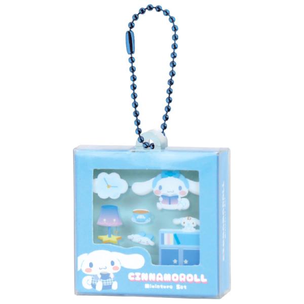 シナモロール パッケージ風ミニチュアキーホルダー 256402 SANRIO