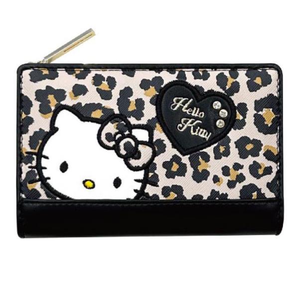 ハローキティ LF 深札入れ ヒョウ柄 151789 ワッペンキティ Hello