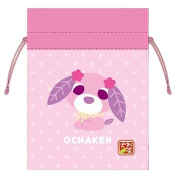 お茶犬 豆巾着 ハナ 259160 おちゃけん 緑茶犬 : キャラクター雑貨