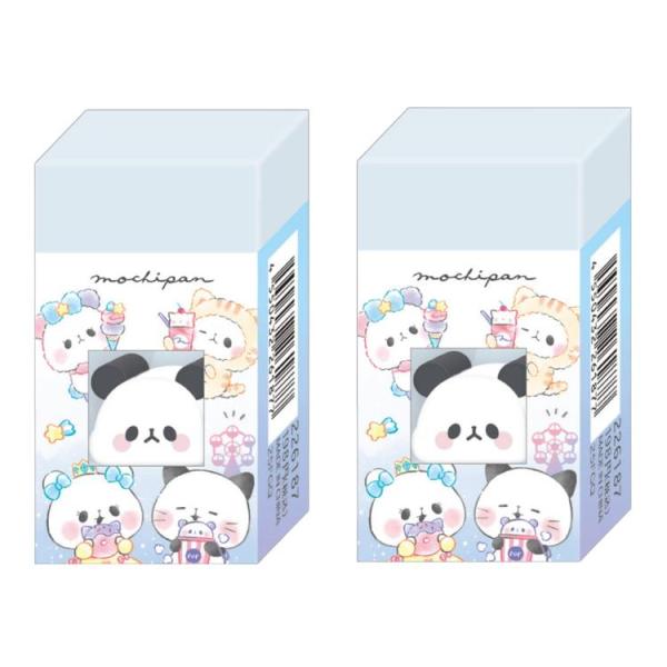 2個セット】もちもちパンダ ミニ消し入り消しゴム 遊園地スイーツ