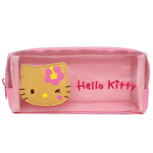 ハローキティ メッシュBOXポーチ ピンク 606534 日焼けシリーズ SANRIO