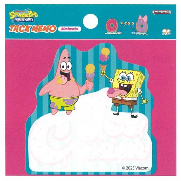 スポンジボブ ダイカット付箋 イラスト 408491 アイスクリームショップ