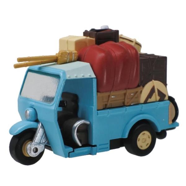 ［商品仕様］映画作品に登場する乗り物をミニチュアサイズまで小さくし、プルバック走行ができる機構を組み込みました。 リアにはフック穴を設けましたので、 キーホルダーをつけて持ち歩くこともできます。 使用していないときは、飾って 楽しめるように...