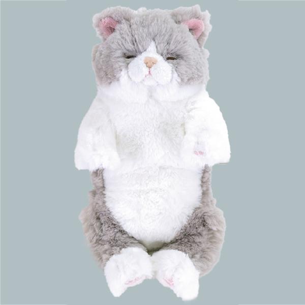 ひざねこ すやすや ぬいぐるみS GY 051373 猫 : キャラクター雑貨