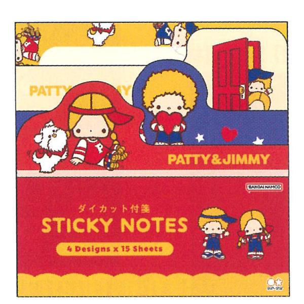 パティ&ジミー ダイカットブロック付箋 ふせん フセン めも メッセージ
