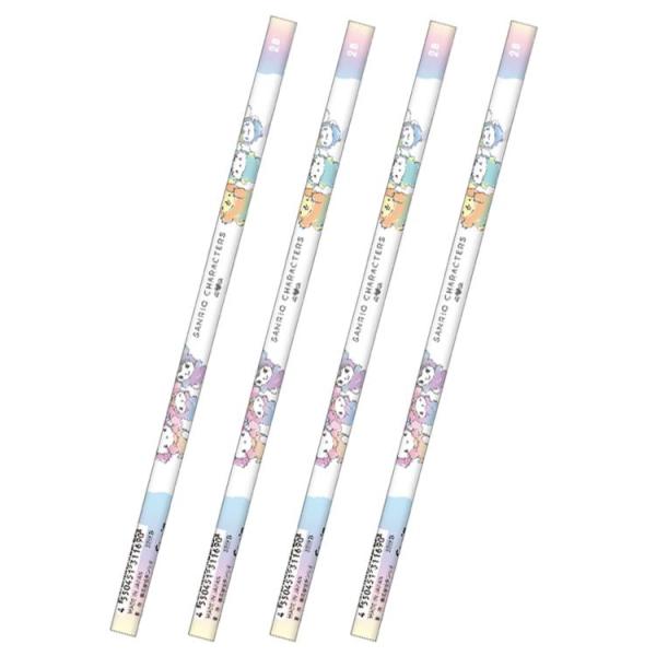 4本セット サンリオキャラクターズ 鉛筆2B モンスター 311690 SANRIO