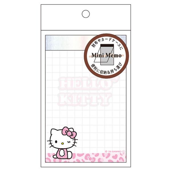 ハローキティ カードサイズミニメモ ヒョウ柄 299160 SANRIO サンリオ