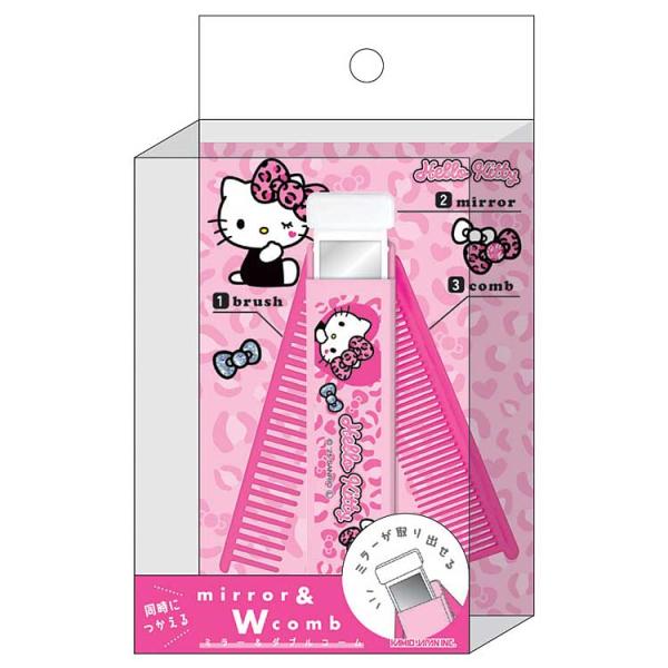 ハローキティ ミラー&Wコーム 067904 ギャルアート ビッグリボン